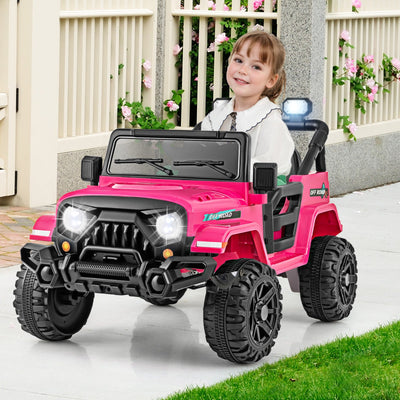 Camion de promenade pour enfants 12V avec télécommande - Rose