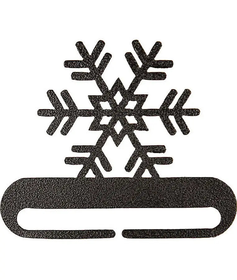12in Charcoal Snowflake Ornament