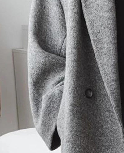 Women's Multi-Color Woolen Trench Coat