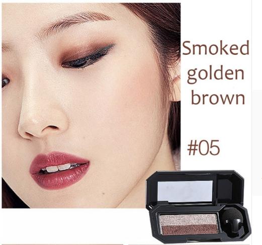 UBUB Brand Double Color Convenient Eyeshadow Makeup Palette Waterproof Pigment Shimmer Eye Color Cosmetics - Korvel