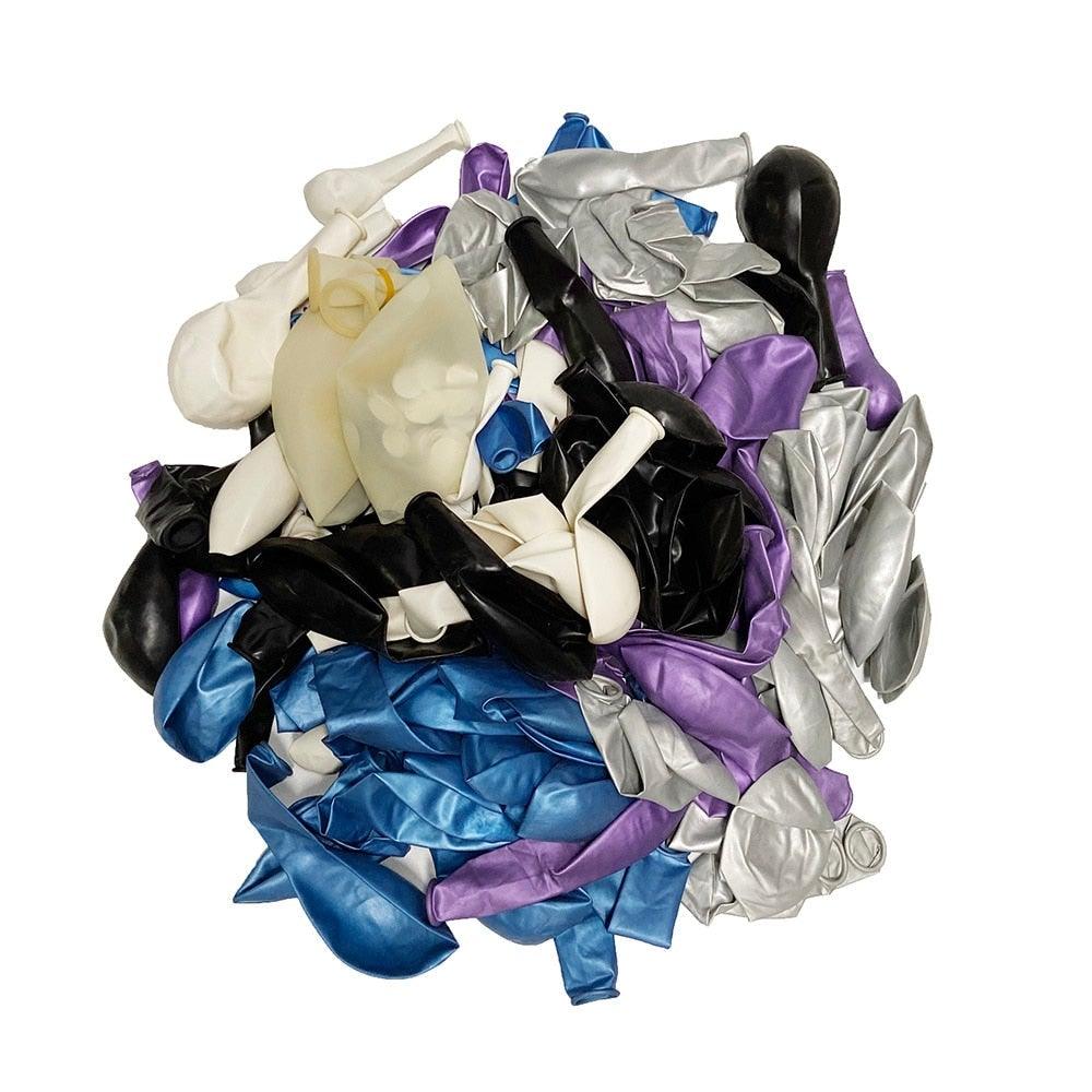 Kit de guirlande de ballons bleu, argent et violet de 134 pièces pour les célébrations