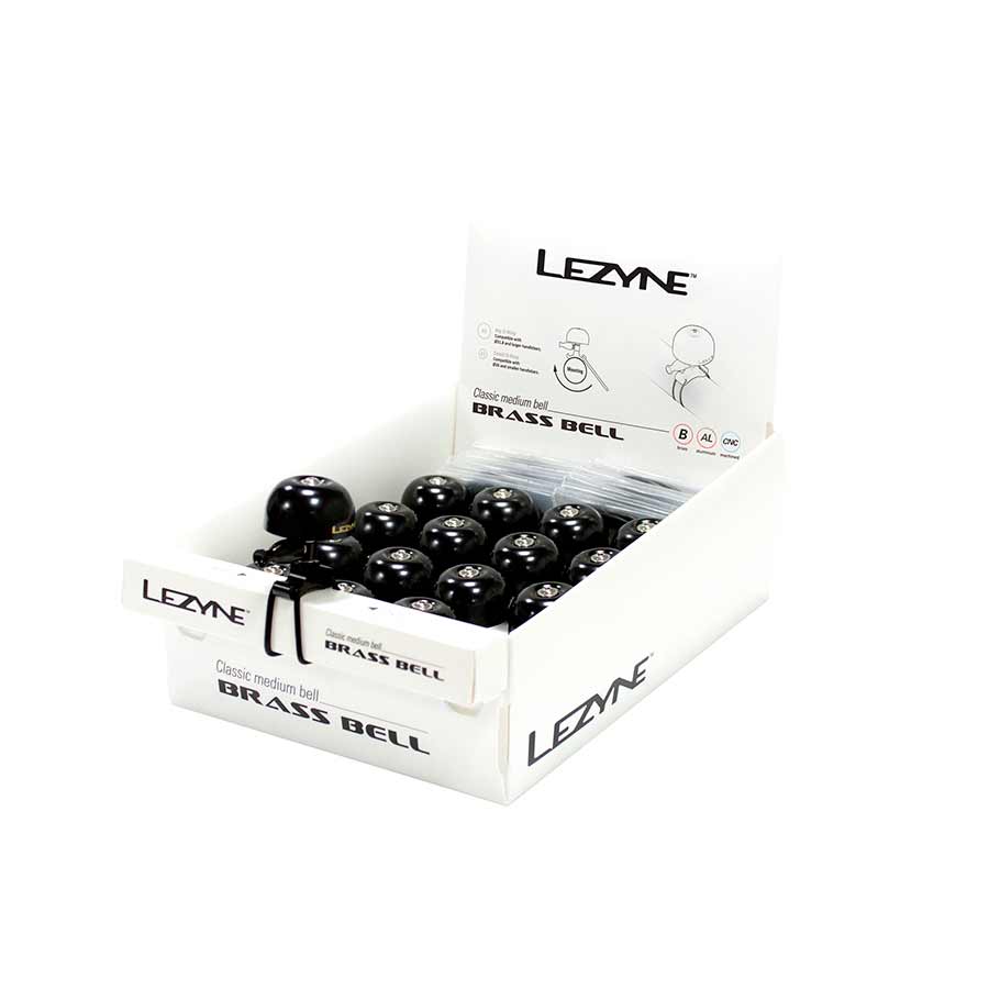 Lezyne Classic Brass Bell - Black/Black Medium