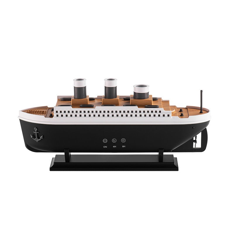 Simulated ship smoke ring aromatherapy machine desktop creative volcano spray jellyfish cruise fragrance humidifier - Korvel