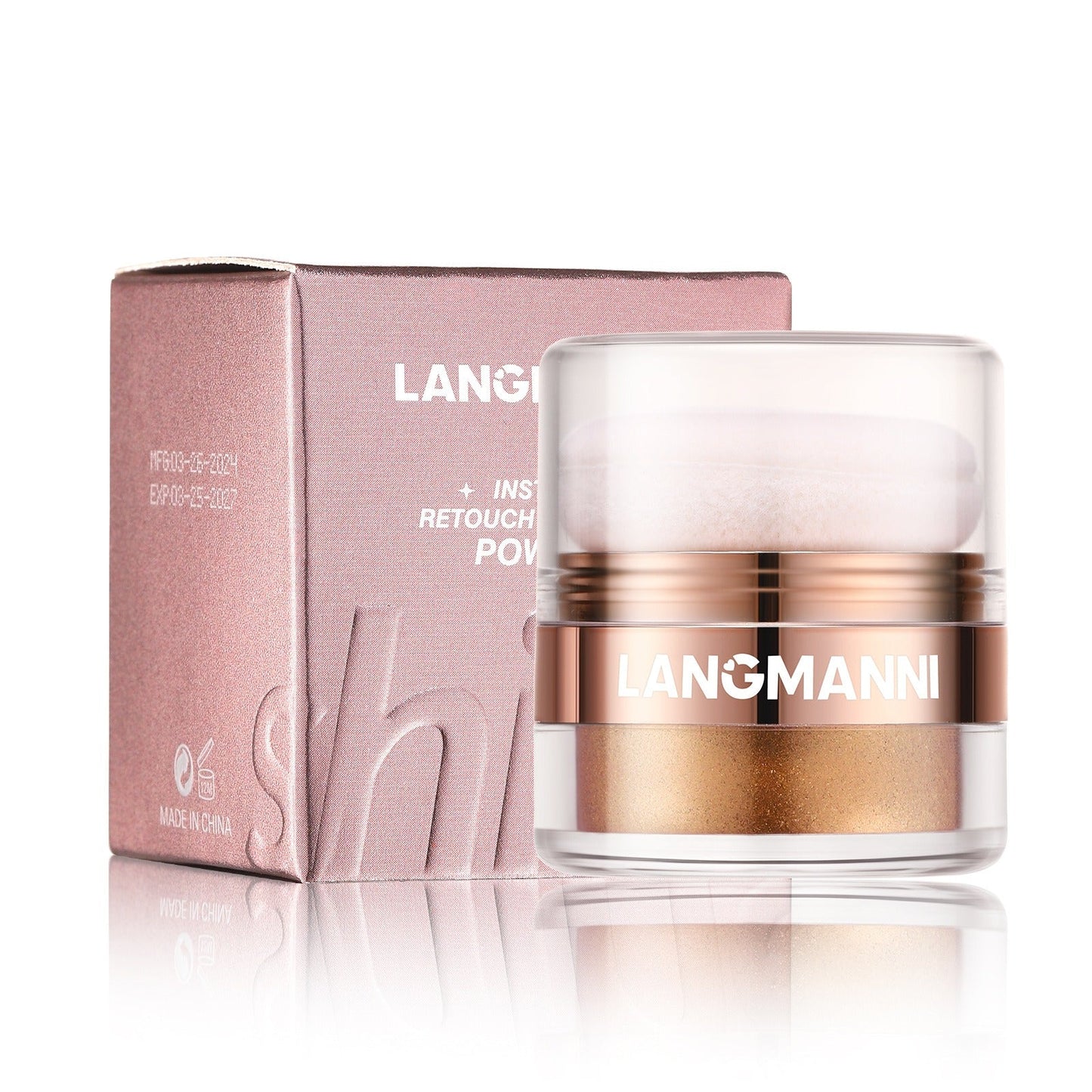 LANGMANNI Highlight powder, pat powder, face and body blush and contour powder - Korvel