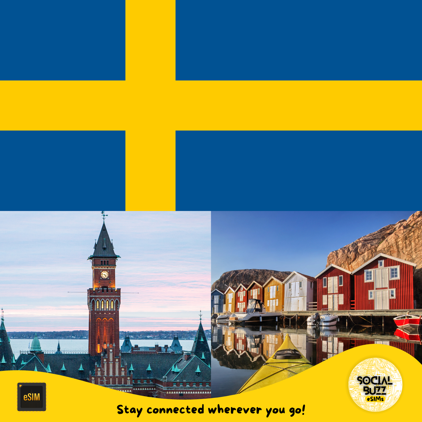 High-Speed eSIM Data Plan for Sweden - Korvel