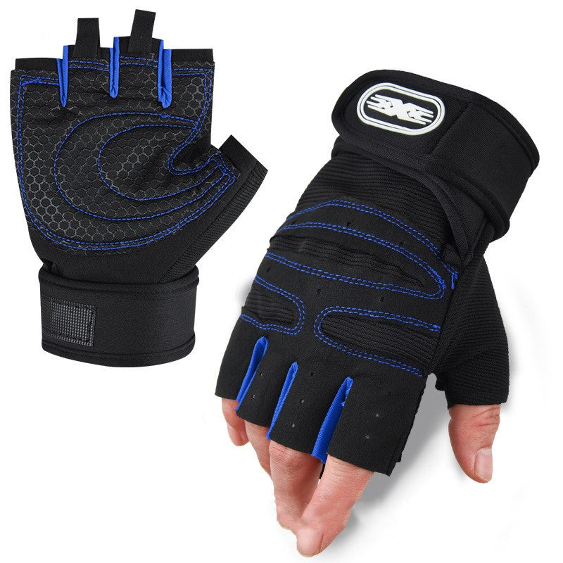Fitness cycling gloves men's and women's wrist guards half finger gloves - Korvel