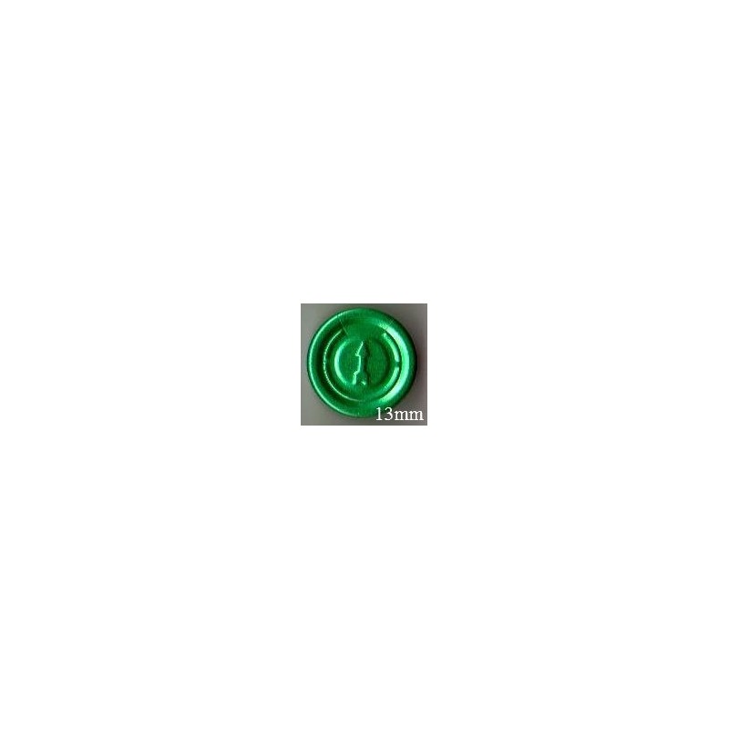 Premium 13mm Complete-Full Tear Off Vial Seals - Green (Pack of 1000)