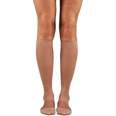 Chaussettes de compression en microfibre unisexes Dr. Comfort - Beige