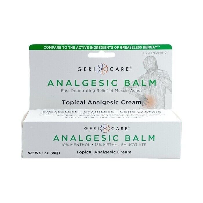 Geri-Care® Baume Analgésique – Soulagement Premium des Muscles et des Articulations
