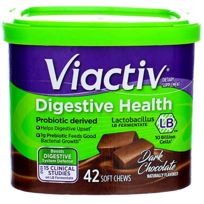 Viactiv Digestive Health Soft Chews - Dark Chocolate, 42 Count