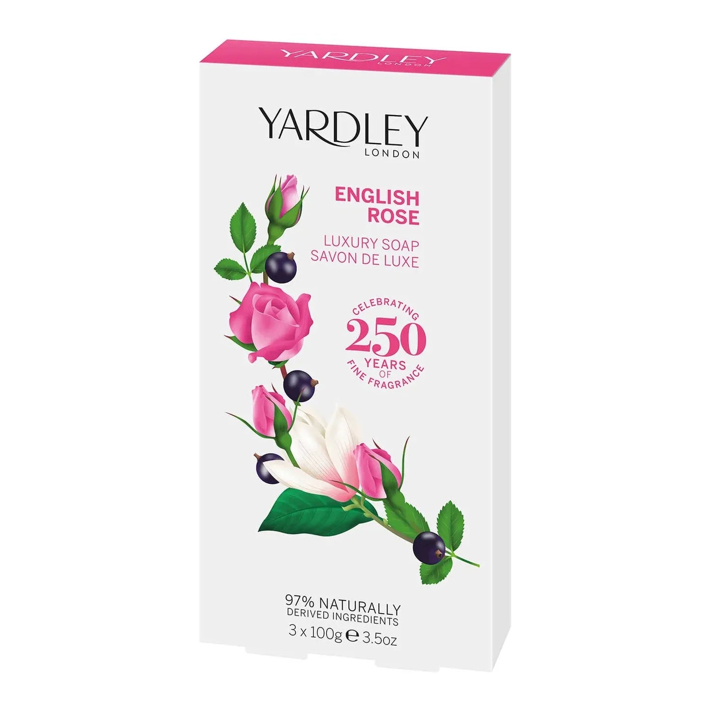 Jabón de Lujo Yardley English Rose - 3x100g