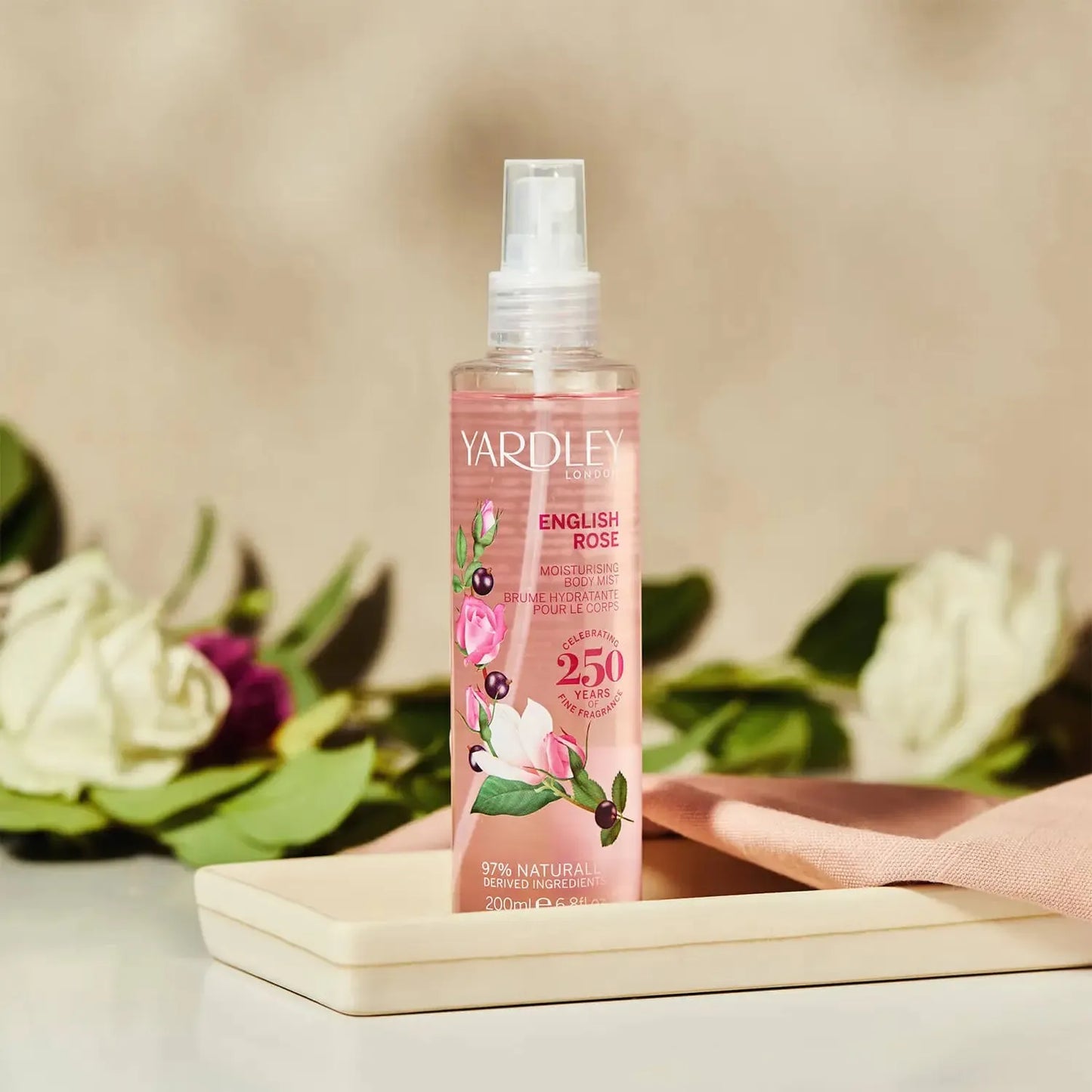 Bruma Corporal Yardley English Rose - 6.8 Fl Oz