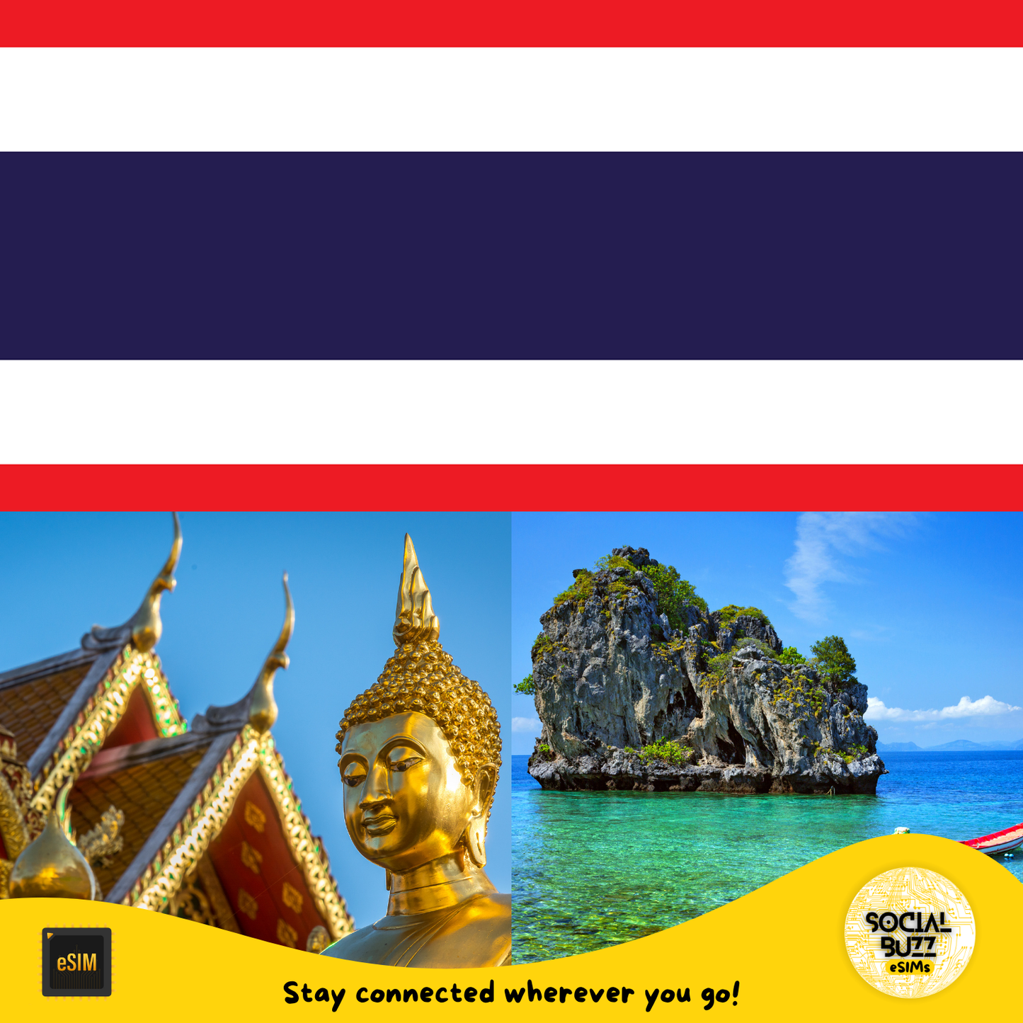 Plan de Datos de Internet eSIM en Tailandia