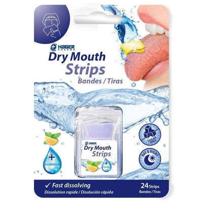 Hager Worldwide Dry Mouth Fast Dissolving Strips - 24 Count