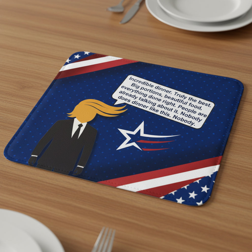 Personnage principal au dîner – Sous-plat en cuir Americana
