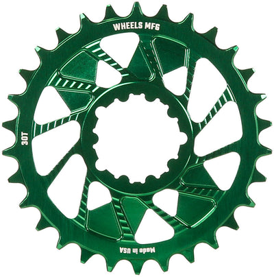Wheels Manufacturing 30t SRAM Direct Mount Chainring - Green