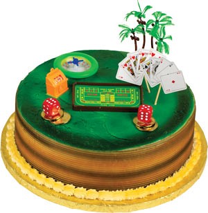 Casino Themed Cake Decoration Kit