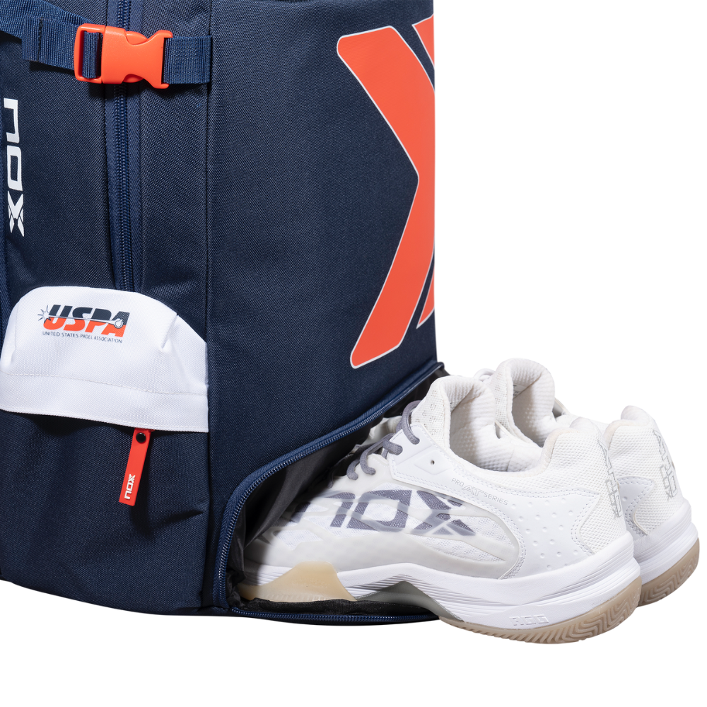 Mochila Nox Padel Bag USPA Pro Series - Azul y Rojo