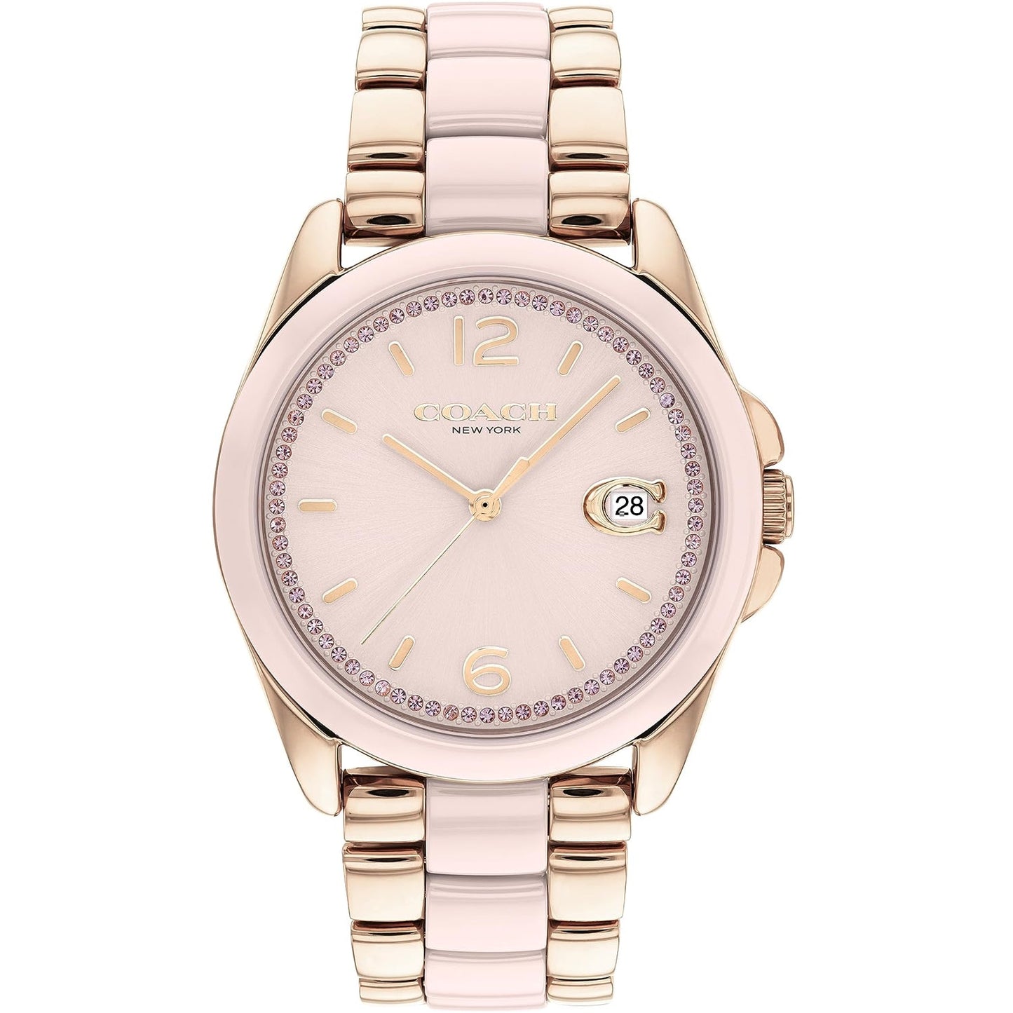 Coach Women's Greyson Watch - Elegant Pink Dial
