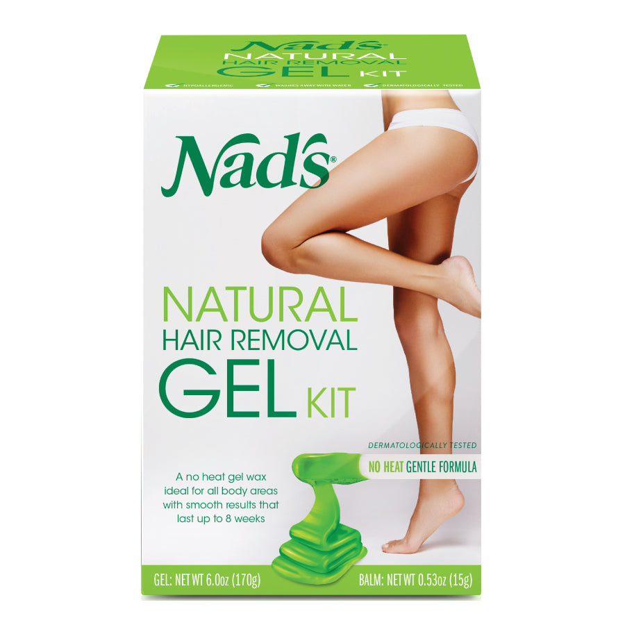 Kit de cire en gel dépilatoire naturel Nad's - 6 oz