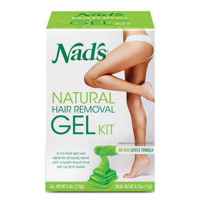 Nad's Natural Hair Removal Gel Wax Kit - 6 Oz