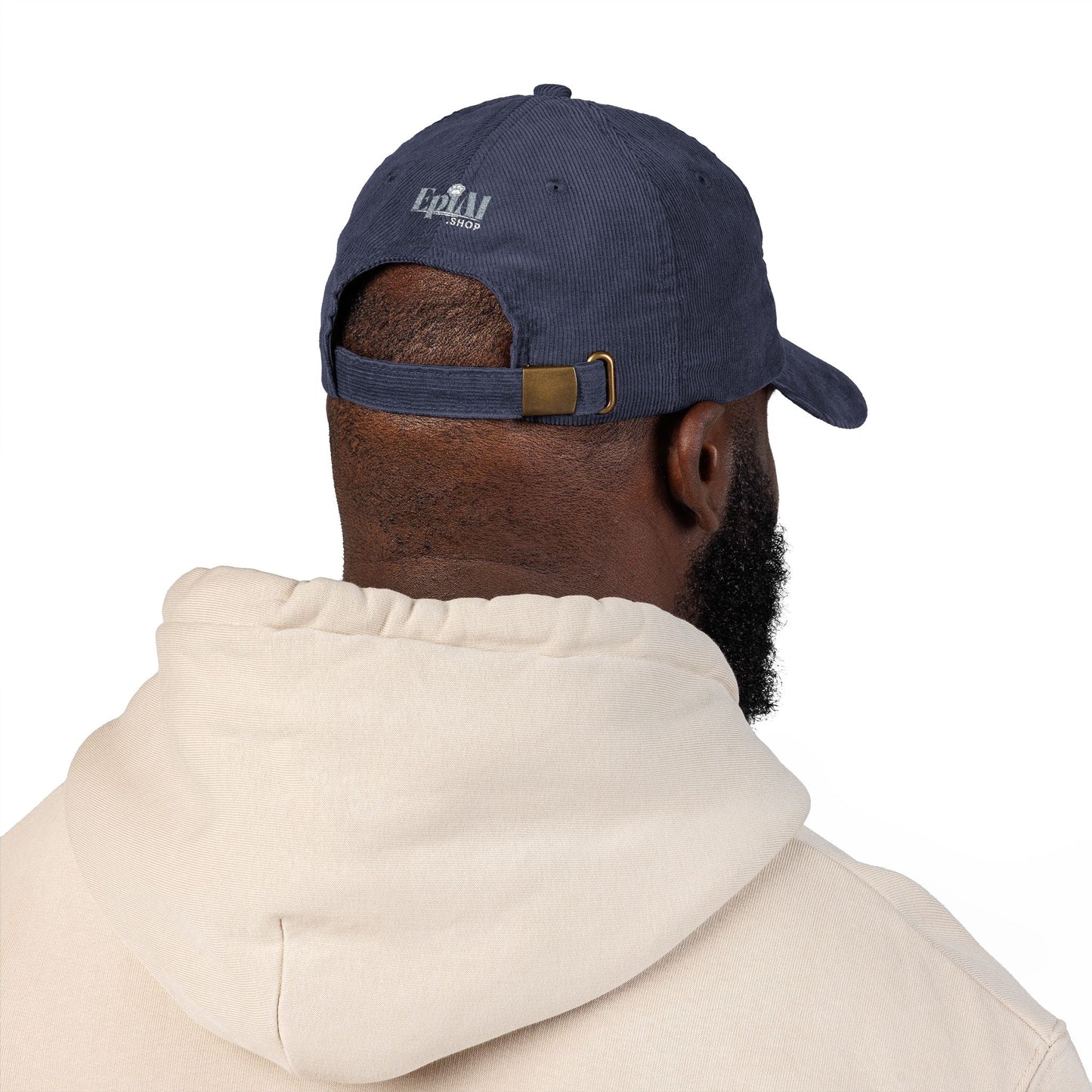 Still Here – Casquette en velours côtelé brodée de ruban lavande