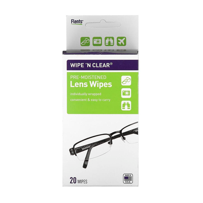 Compresas Estériles Flents Wipe 'N Clear – Suaves y Absorbentes, 20 Unidades