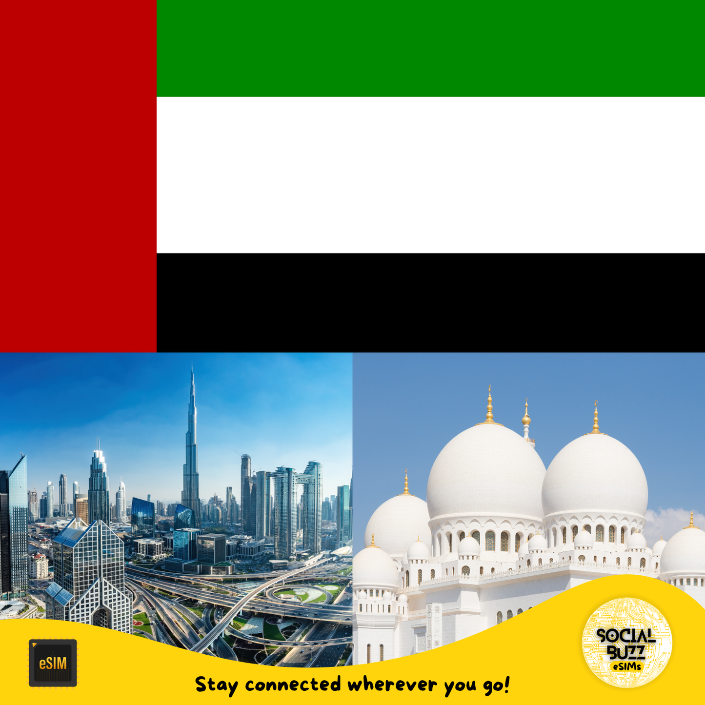 High-Speed eSIM Data Plan for the United Arab Emirates - Korvel
