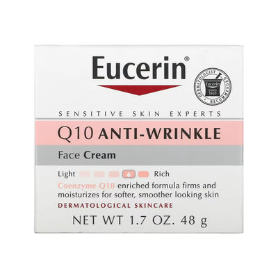 Eucerin Q10 Unscented Face Cream for Sensitive Skin - 1.7oz