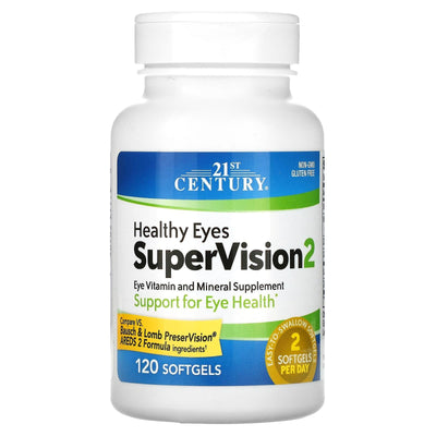 Gélules SuperVision 2 pour des yeux en santé du 21e siècle - 120 unités