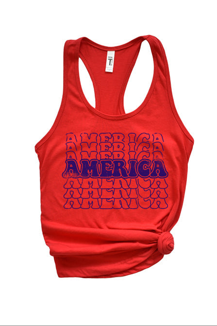 America Tank 1488 - Premium Racerback Top - Korvel