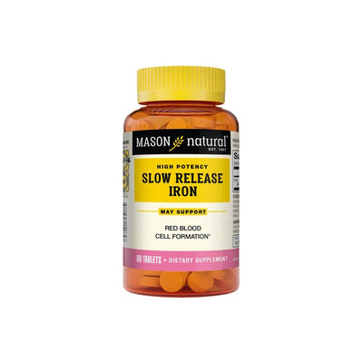 Mason Natural High Potency Slow Release Iron 50 Mg - 60 Tablets