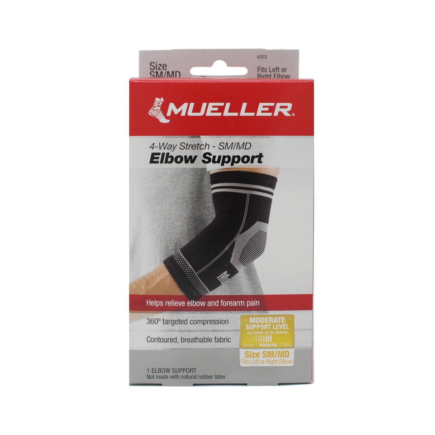 Soporte para codo Mueller 4Way Stretch - Pequeño y Mediano