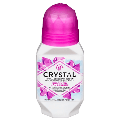 Déodorant Roll-On Crystal, Enrichi en Minéraux, Sans Parfum 2,25 Fl Oz