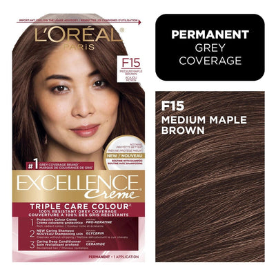 Excellence Permanent Color, Triple Protection, Medium Maple Brown 5AR