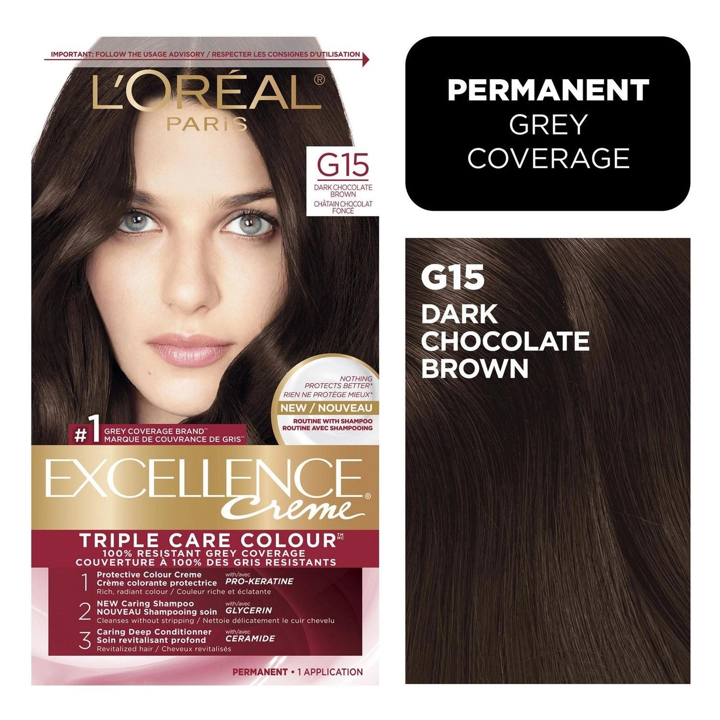 Excellence L'Oreal Paris Triple Protection Coloración Permanente para el Cabello - 4AR Marrón Chocol