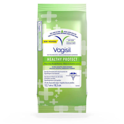 Vagisil Healthy Detox Daily Freshening Wipes, 20 Count