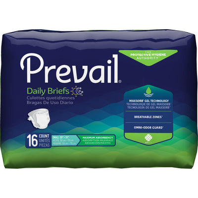 Prevail Maximum Absorbency Adult Briefs - Small Size