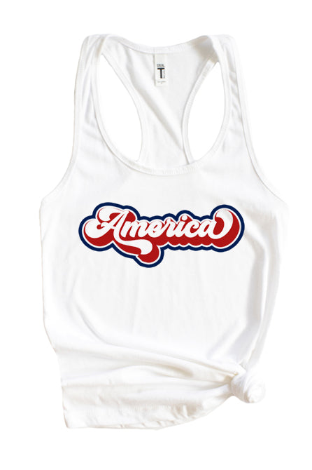 America Tank 1493 - Premium Racerback Top - Korvel