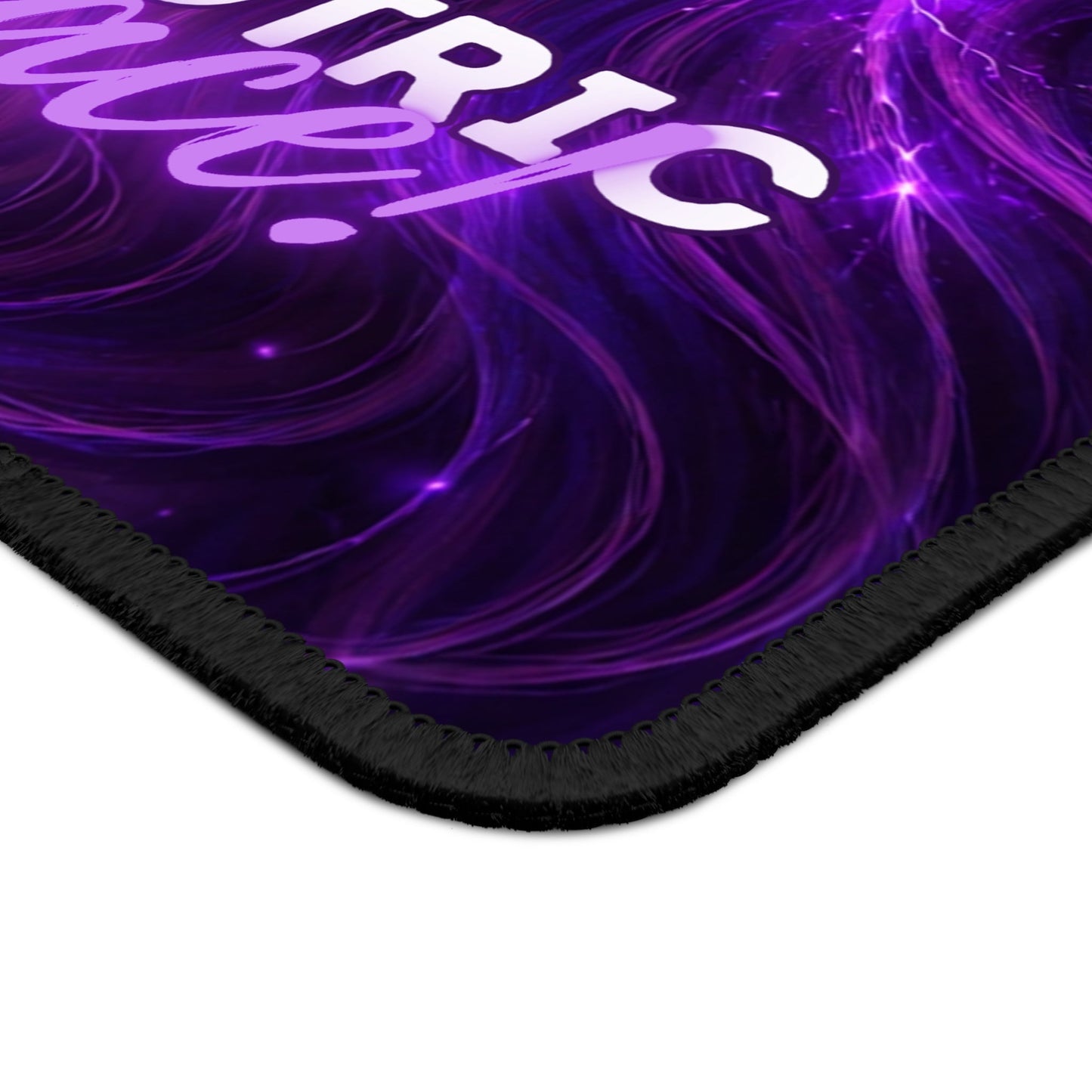 Electric Grace Mouse Pad – Purple Energy Art