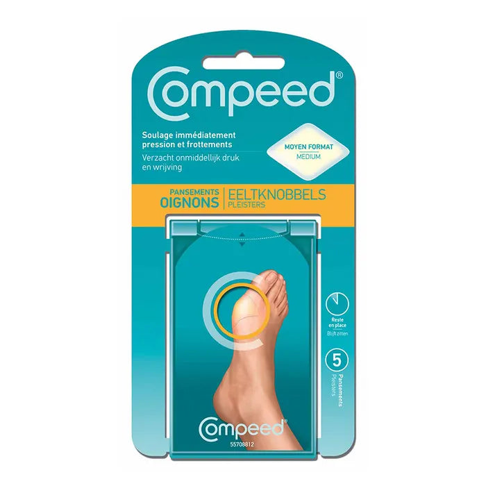 Compeed Apósitos para Callos y Durezas - Tamaño Mediano (5 Unidades)