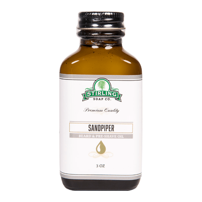 Stirling Soap Co. Aceite para Barba y Preafeitado Sandpiper 3 Oz