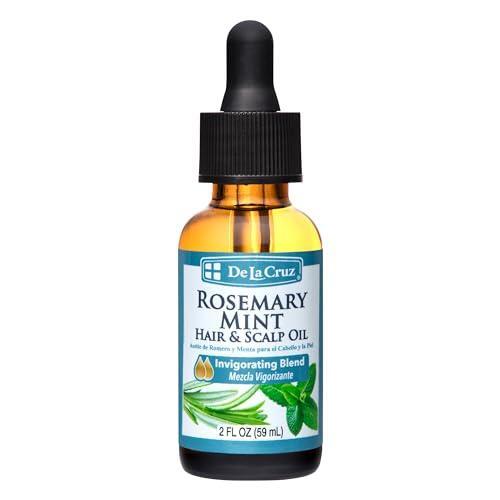 Aceite de Romero y Menta De La Cruz - Mezcla Nutritiva para el Cabello y el Cuero Cabelludo, 2 FL OZ