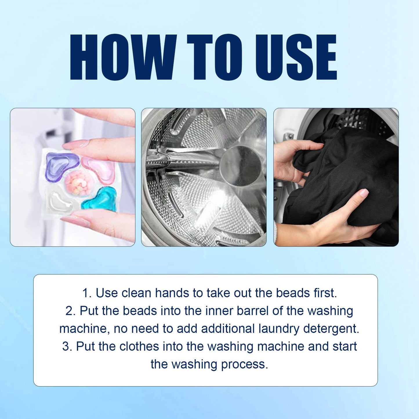 Cleaning Guardian Beads, Gently Clean Oil Stains And Stains With Long Lasting Fragrance Laundry Gel - Korvel