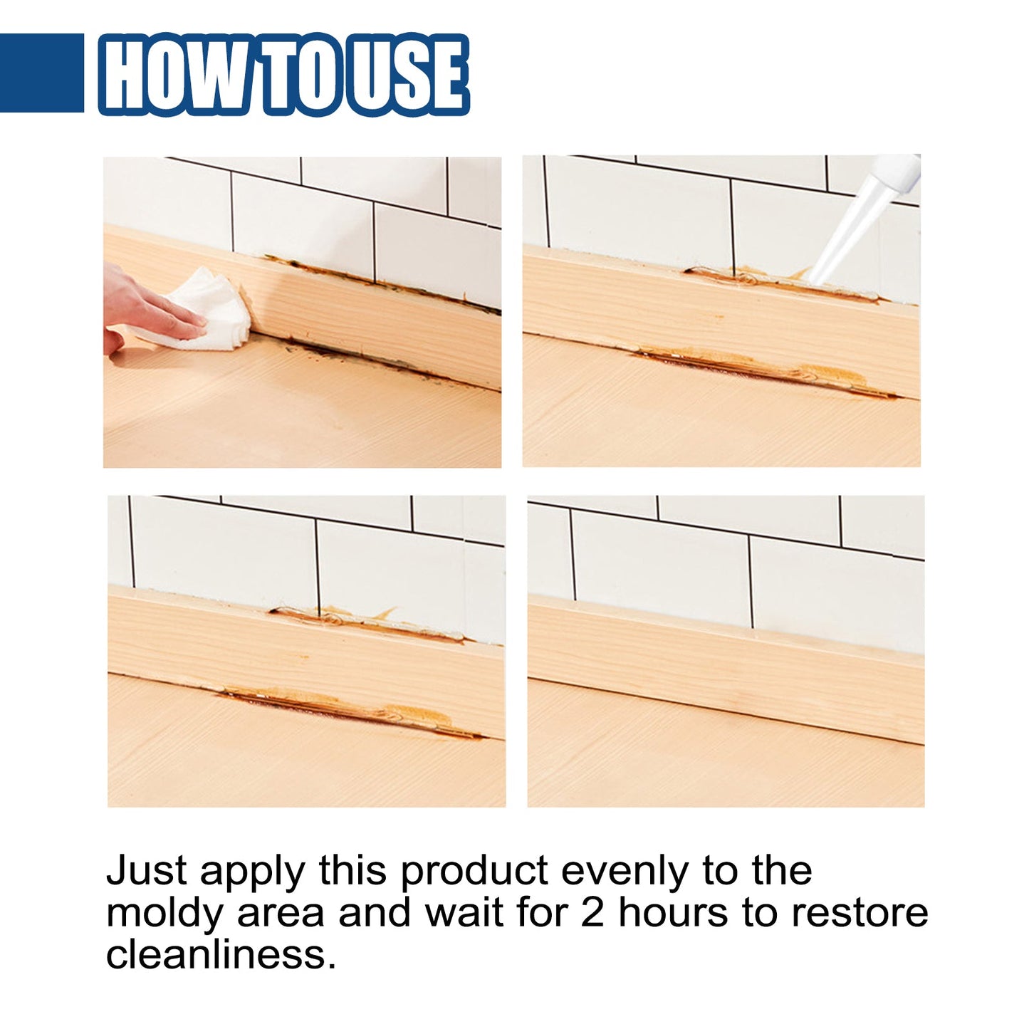 Mildew Removal Gel Clean Kitchen Bathroom Tile Moldy Walls Refrigerator Stain Removal Gel - Korvel