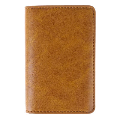 Male Metal Card Holder RFID Aluminium Alloy Credit Card Holder PU Leather Wallet Antitheft Men Wallet Automatic Pop Up Card Case - Korvel