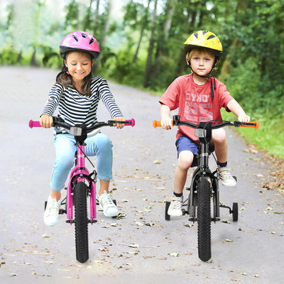 14-Inch Adjustable Kids Bike with Removable Training Wheels