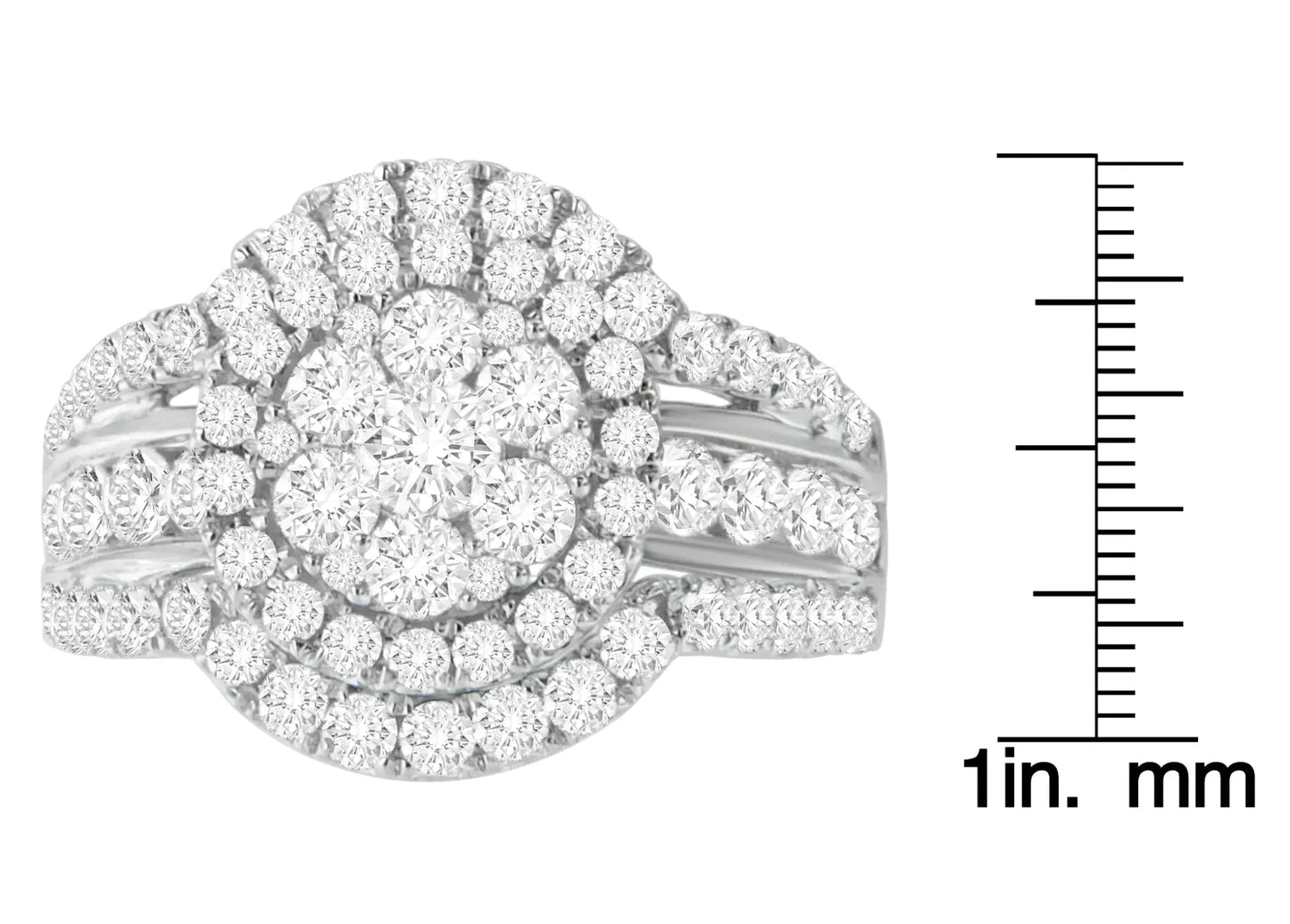 14k White Gold 2ct TDW Diamond Engagement Ring