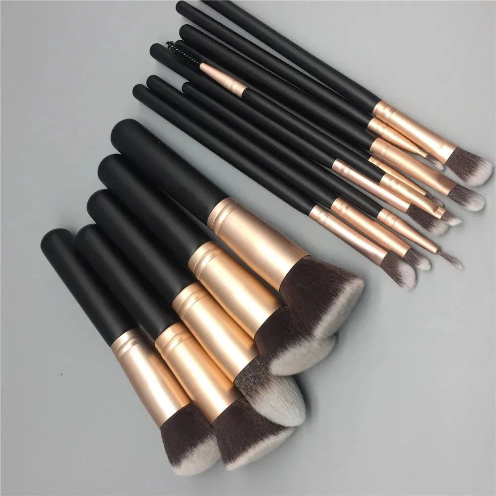 14-Piece Premium Makeup Brush Set for Flawless Application