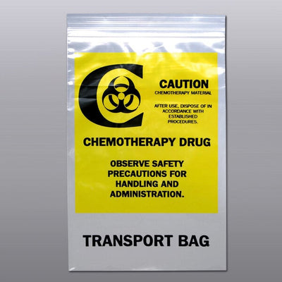 Premium Chemo Waste Bags - 1/2 Gallon, Clear, Pack of 500